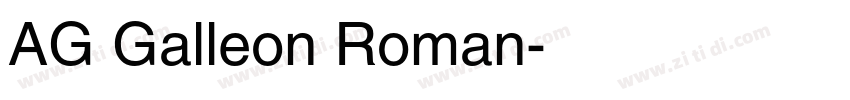 AG Galleon Roman字体转换 AG Galleon Roman字体转换